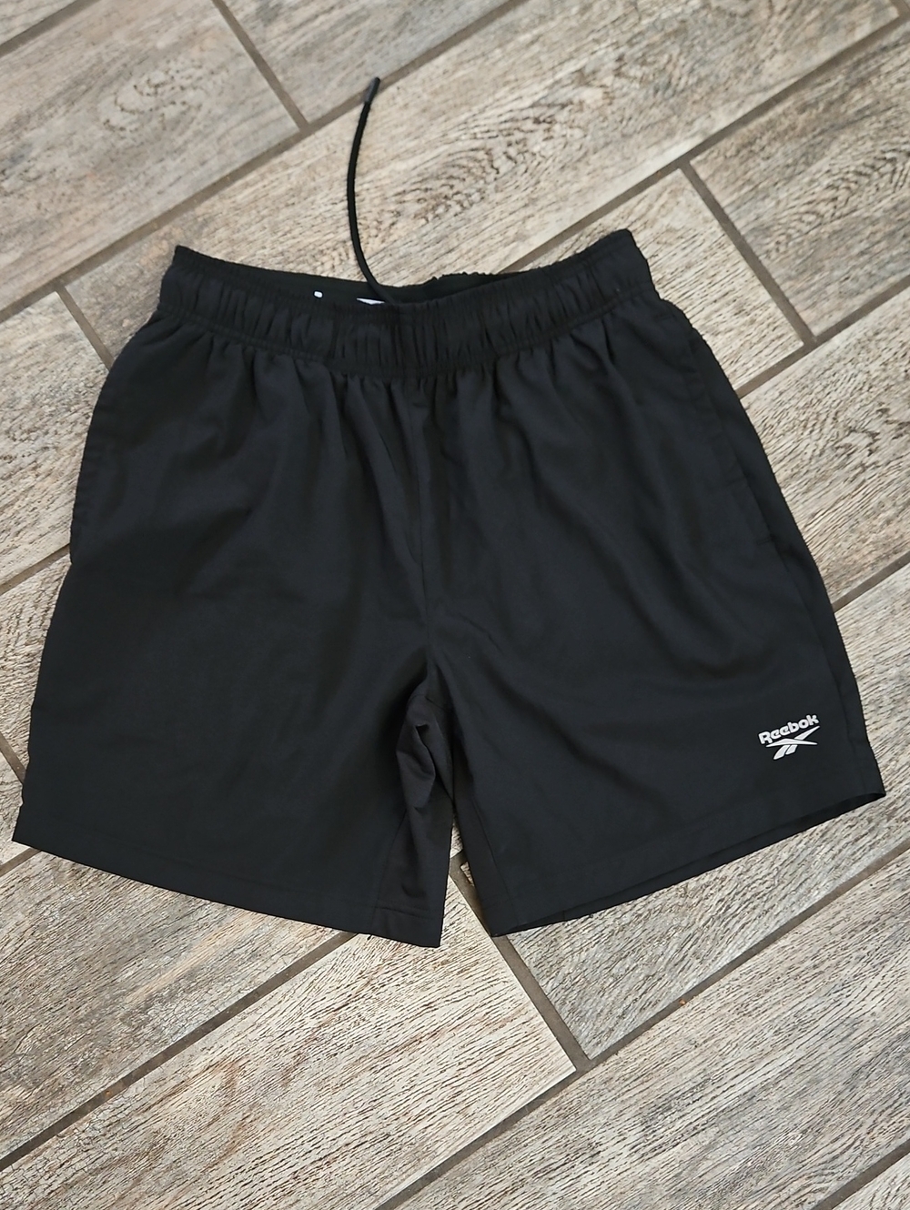 Reebok Black Men's Athletic Shorts with Logo